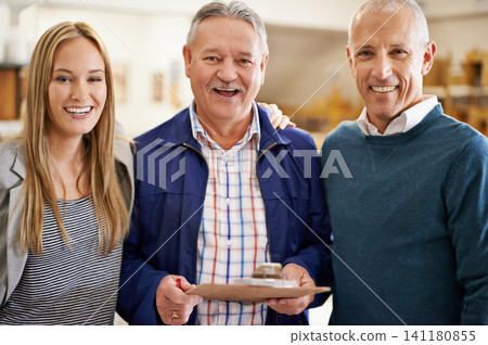 Portrait, delivery guy or clipboard in logistics, warehouse or sales order fullfilment as business. Happy, team or businessman in compliance of supply chain, regulations or audit of stock checklist Portrait, delivery guy or clipboard in logistics, warehouse or sales order fullfilment as business. Happy, team or businessman in compliance of supply chain, regulations or audit of stock checklist 141180855