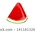 Illustration of cut watermelon 141181326