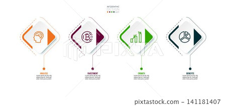 Business or marketing infographic template. Business or marketing infographic template. 141181407
