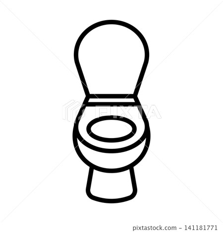 toilet icon vector design template in white background toilet icon vector design template in white background 141181771