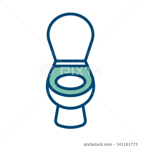 toilet icon vector design template in white background toilet icon vector design template in white background 141181773