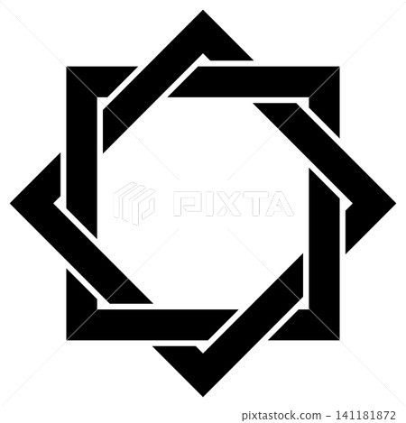 This is a family crest. It's called a "kumiaikaku" (interlocking corners). This is a family crest. It's called a "kumiaikaku" (interlocking corners). 141181872