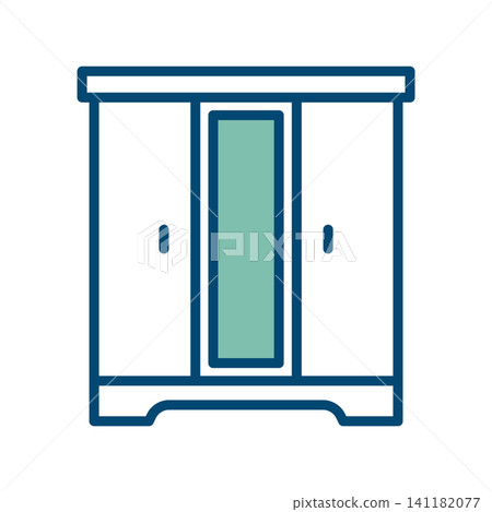 wardrobe icon vector design template in white background wardrobe icon vector design template in white background 141182077