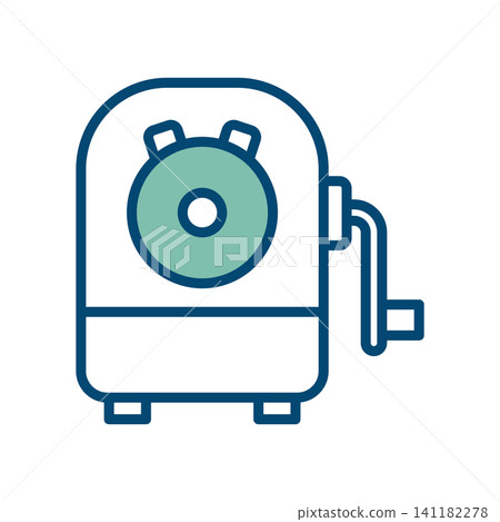pencil sharpener icon vector design template in white background pencil sharpener icon vector design template in white background 141182278