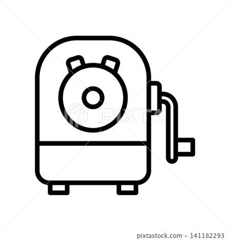 pencil sharpener icon vector design template in white background pencil sharpener icon vector design template in white background 141182293