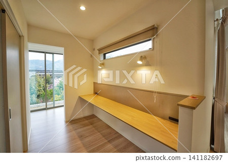 Workspace with bright light from outside Workspace with bright light from outside 141182697
