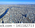 View from Tokyo Skytree in Tokyo (towards the Arakawa River and Mount Tsukuba) 141182713