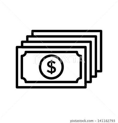 money icon vector design template in white background money icon vector design template in white background 141182793