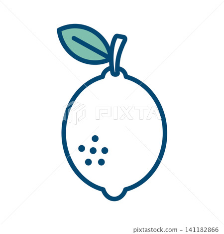 lemon icon vector design template in white background lemon icon vector design template in white background 141182866