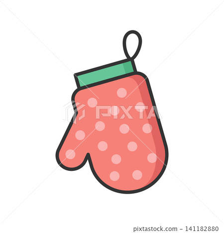 kitchen glove icon vector design template in white background kitchen glove icon vector design template in white background 141182880