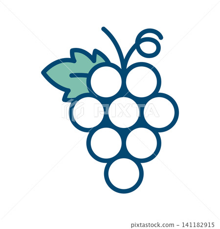 grape icon vector design template in white background grape icon vector design template in white background 141182915