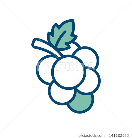 grape icon vector design template in white background grape icon vector design template in white background 141182923