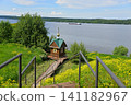 Chapel on the banks of the Volga River 141182967