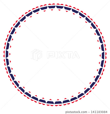 Thailand Flag Heart Round Frame Thailand Flag Heart Round Frame 141183084