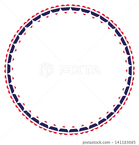 Thailand Flag Heart Round Frame Thailand Flag Heart Round Frame 141183085