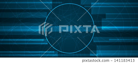 Digital cyberspace background representing big data, cloud computing, and AI 141183413
