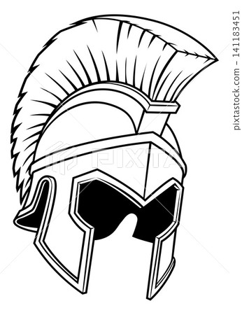 Spartan Roman Gladiator Trojan Warrior Helmet Spartan Roman Gladiator Trojan Warrior Helmet 141183451