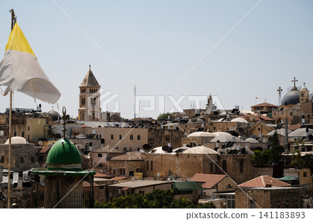 View on the landmarks of Jerusalem Old City, View on the landmarks of Jerusalem Old City, 141183893