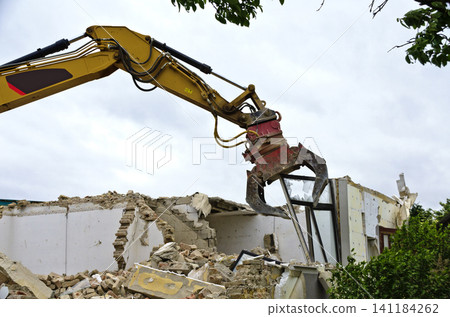 demolition of a residential house demolition of a residential house 141184262