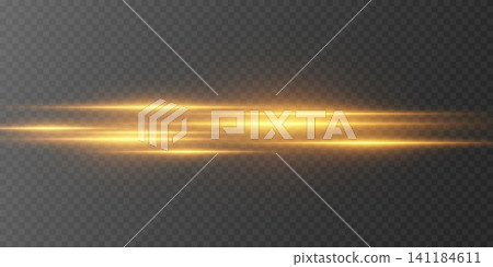 Golden light lines creating a dynamic speed effect on transparent background Golden light lines creating a dynamic speed effect on transparent background 141184611