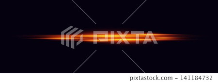 Orange light streaks flowing horizontally on a dark abstract background creating a motion effect Orange light streaks flowing horizontally on a dark abstract background creating a motion effect 141184732