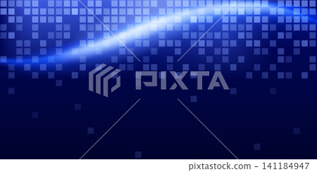 Blue digital wave background. Blue digital wave background. 141184947