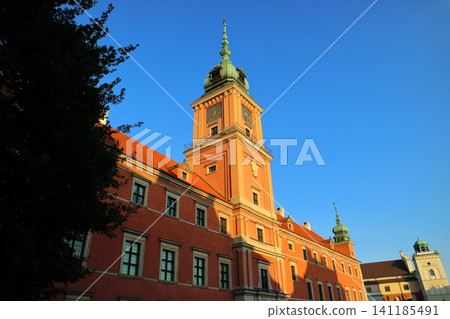 Poland, Warsaw, Royal Castle, evening view 141185491