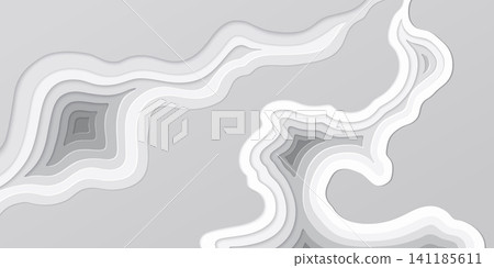 Layered paper topographic background 141185611