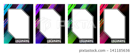 Sport trading card template, soccer player frame Sport trading card template, soccer player frame 141185636