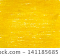 Abstract background with yellow crayon drawing texture. Yellow crayon stroke texture on paper. 141185685