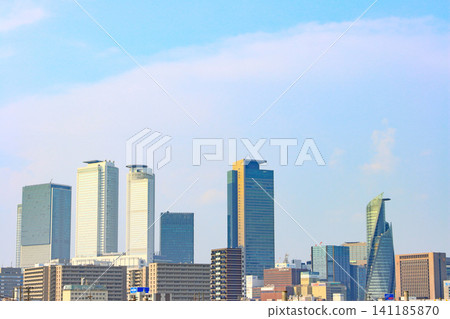 A view of the skyscrapers in front of Nagoya Station, Nagoya City, Aichi Prefecture A view of the skyscrapers in front of Nagoya Station, Nagoya City, Aichi Prefecture 141185870