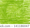 Abstract background with green crayon drawing texture. Green crayon stroke texture on paper. 141186047