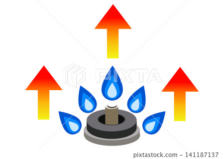 Gas price increases and soaring energy prices (vector illustration) Gas price increases and soaring energy prices (vector illustration) 141187137