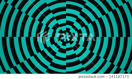 Geometric pattern with teal and black tones Geometric pattern with teal and black tones 141187173
