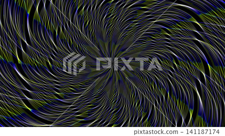 Spiral pattern in blue and green colors Spiral pattern in blue and green colors 141187174