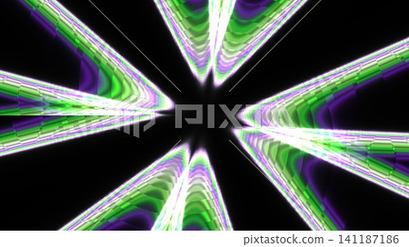 Bright colorful star shape on a black background Bright colorful star shape on a black background 141187186