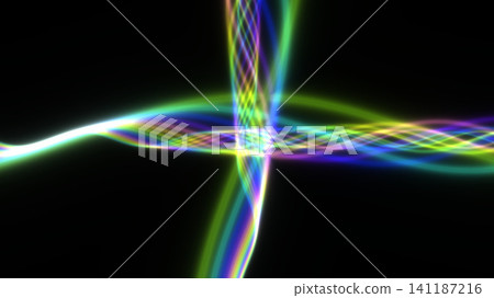 Colorful light patterns on a dark background Colorful light patterns on a dark background 141187216