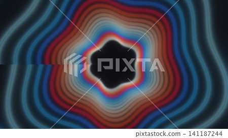 Colorful concentric patterns in abstract design 141187244
