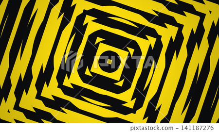 Bright zigzag pattern on yellow background Bright zigzag pattern on yellow background 141187276