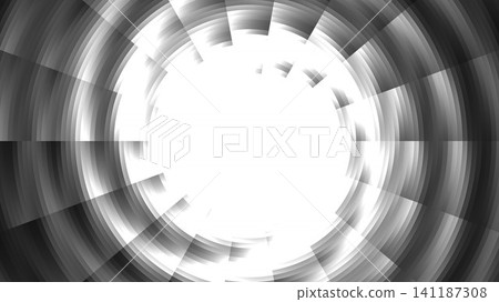 BW circular light and shadow pattern BW circular light and shadow pattern 141187308