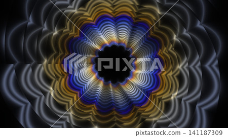 Decorative spiral pattern with dark center Decorative spiral pattern with dark center 141187309