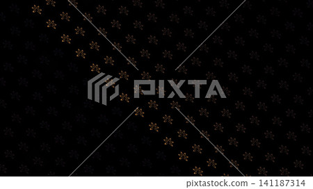 Floral pattern design on a dark background 141187314