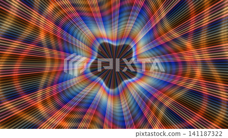 Radial lines in a colorful abstract design Radial lines in a colorful abstract design 141187322