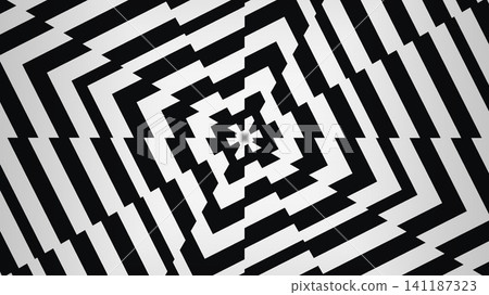 Zigzag black and white pattern 141187323
