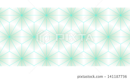 Hemp leaf pattern seamless design, mint green glowing gradient | transparent background Hemp leaf pattern seamless design, mint green glowing gradient | transparent background 141187736