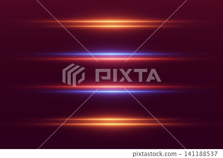 Abstract colorful light lines creating a futuristic glowing motion blur effect on dark background Abstract colorful light lines creating a futuristic glowing motion blur effect on dark background 141188537