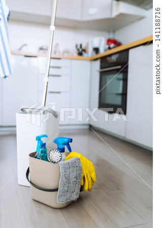 cleaning products and accessories for an apartment cleaning products and accessories for an apartment 141188716