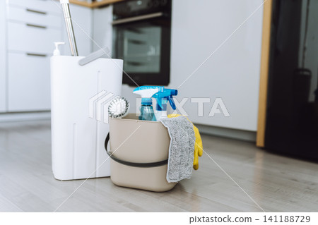 cleaning products and accessories for an apartment cleaning products and accessories for an apartment 141188729