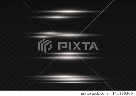 Set of luminous elements providing abstract light and speed effects for design Set of luminous elements providing abstract light and speed effects for design 141189309