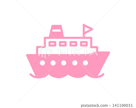 Simple and cute ship icon (pink) Simple and cute ship icon (pink) 141190031